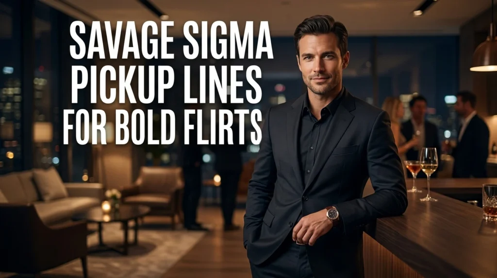 Savage Sigma Pickup Lines For Bold Flirts