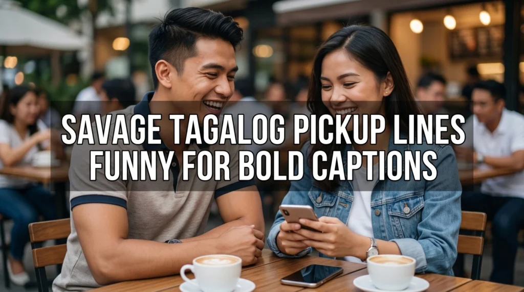 Savage Tagalog Pickup Lines Funny For Bold Captions