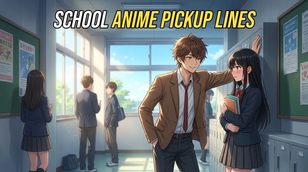 School Anime Pickup Lines