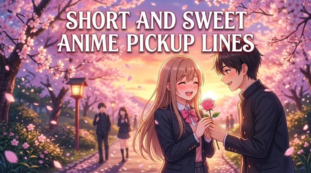 Short And Sweet Anime Pickup Lines