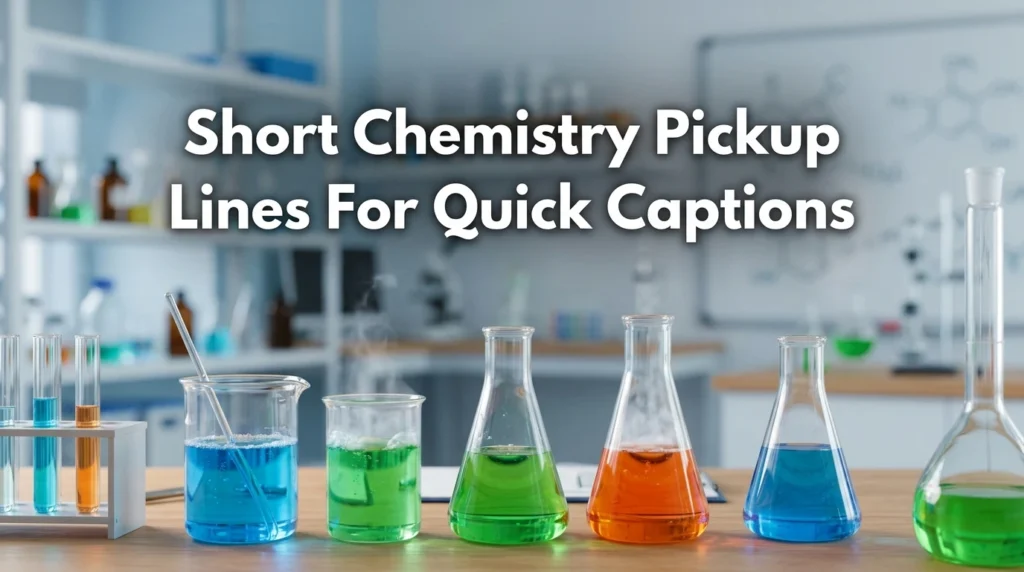 Short Chemistry Pickup Lines For Quick Captions