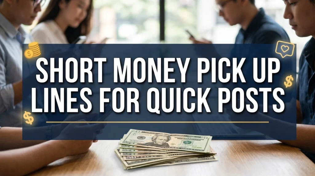 Short Money Pick Up Lines For Quick Posts