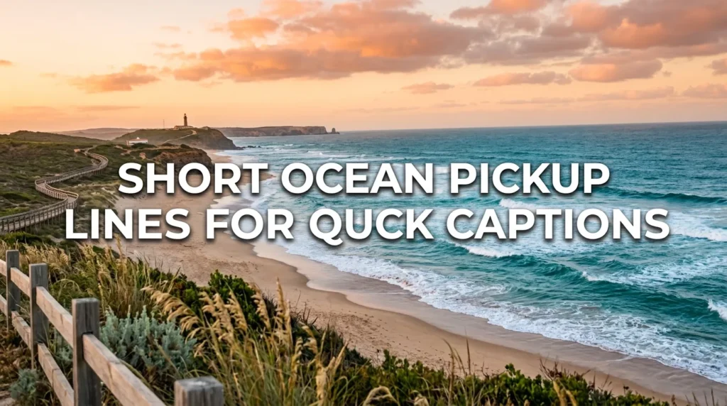Short Ocean Pickup Lines For Quick Captions