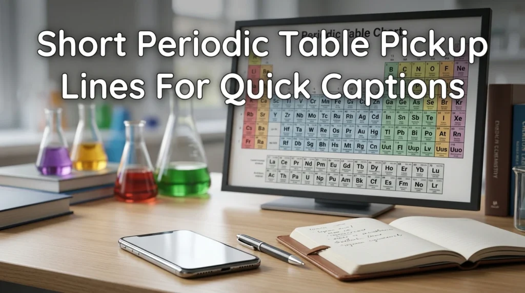 Short Periodic Table Pickup Lines For Quick Captions