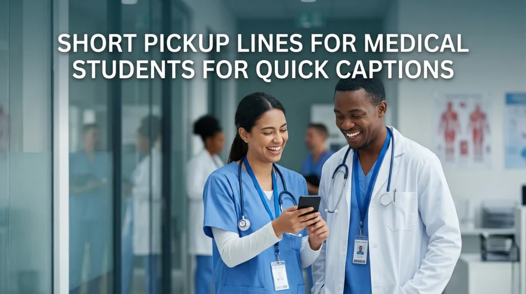 Short Pickup Lines For Medical Students For Quick Captions