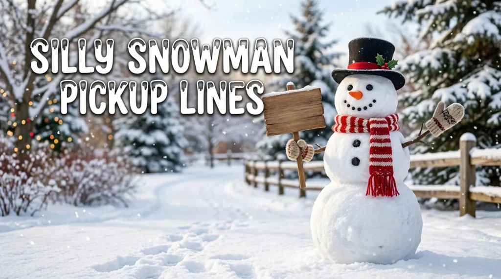 Silly Snowman Pickup Lines