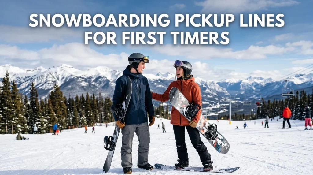 Snowboarding Pickup Lines For First Timers