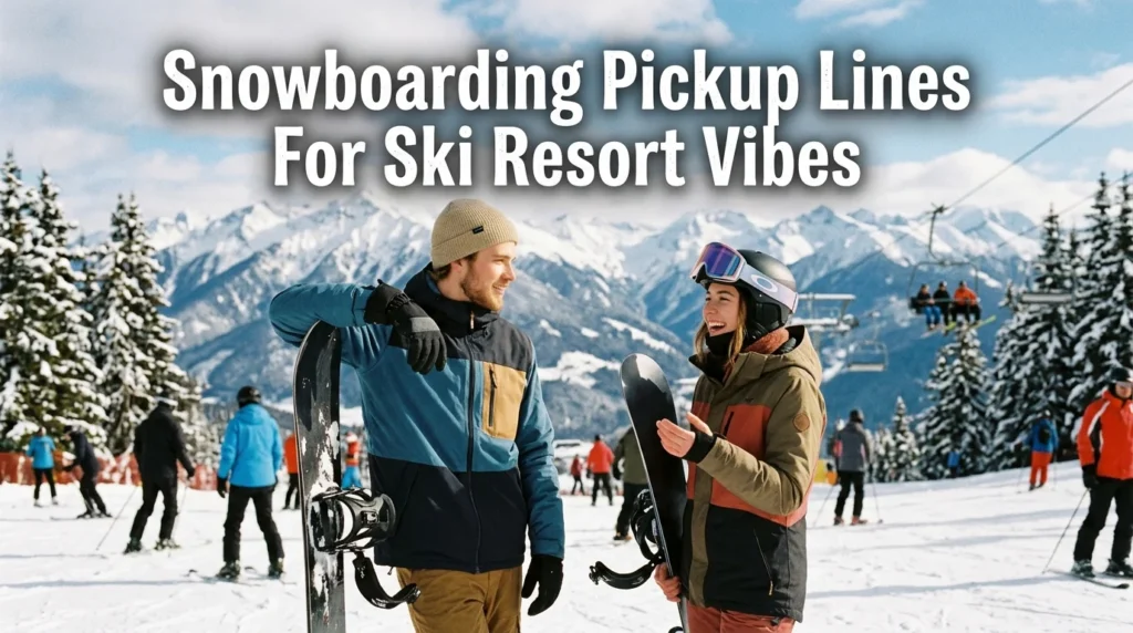 Snowboarding Pickup Lines For Ski Resort Vibes