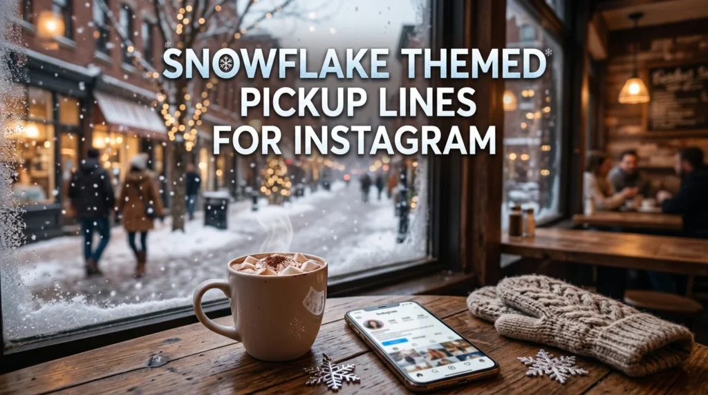 Snowflake Themed Pickup Lines For Instagram