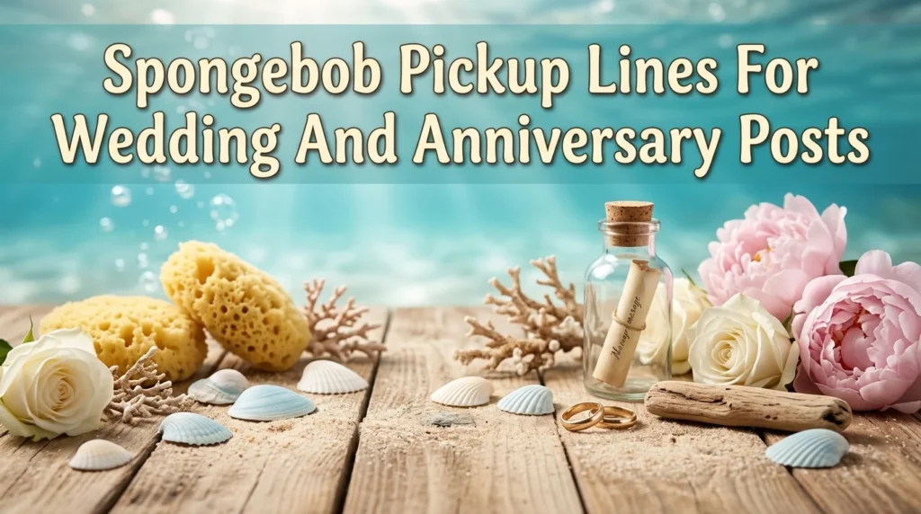 Spongebob Pickup Lines For Wedding And Anniversary Posts