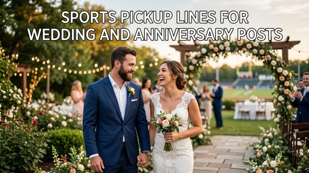 Sports Pickup Lines For Wedding And Anniversary Posts