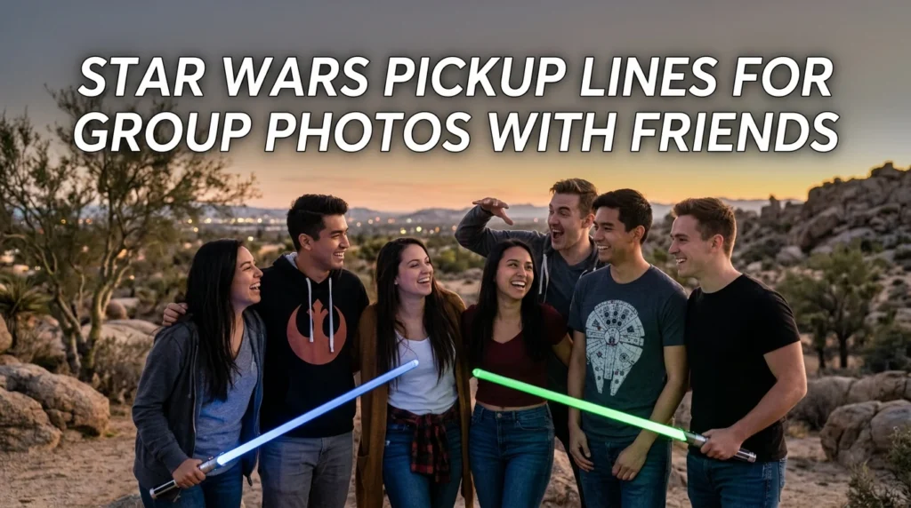 Star Wars Pickup Lines For Group Photos With Friends