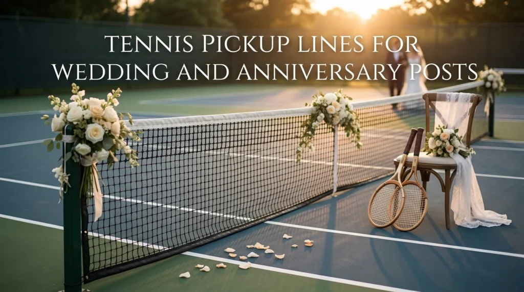Tennis Pickup Lines For Wedding And Anniversary Posts