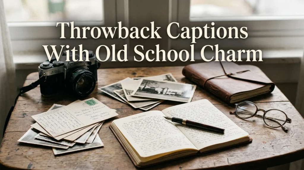 Throwback Captions With Old School Charm