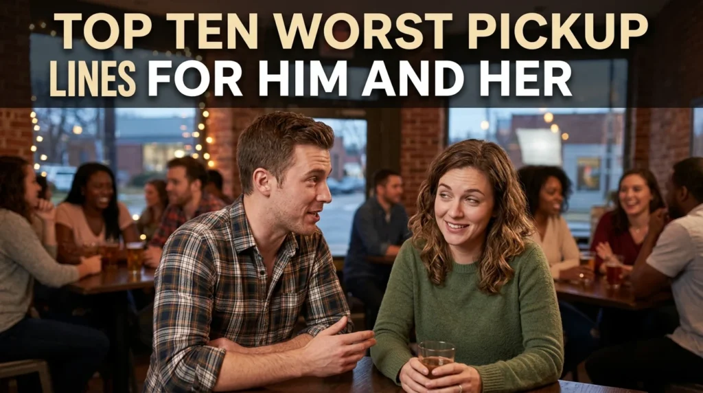 Top Ten Worst Pickup Lines For Him And Her