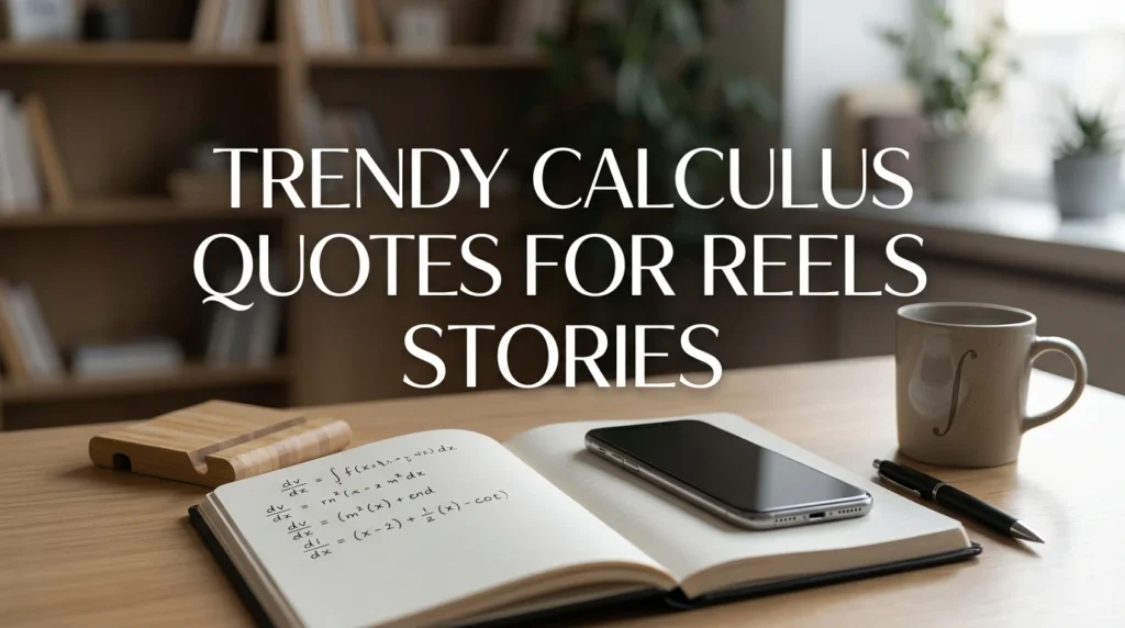 Trendy Calculus Quotes For Reels And Stories