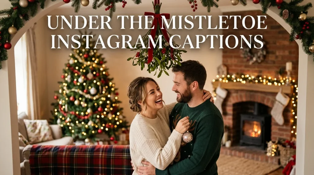 Under The Mistletoe Instagram Captions