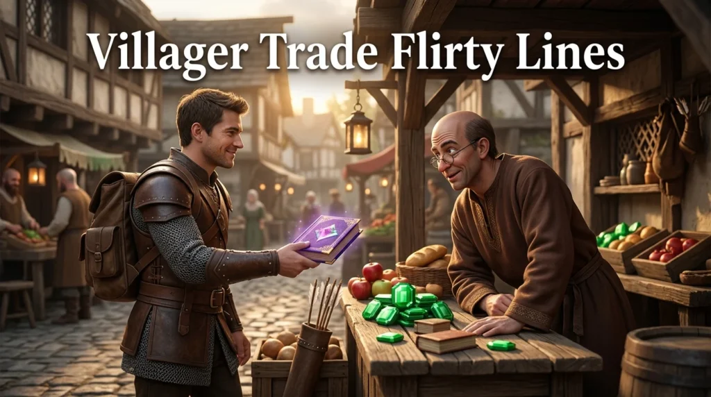 Villager Trade Flirty Lines