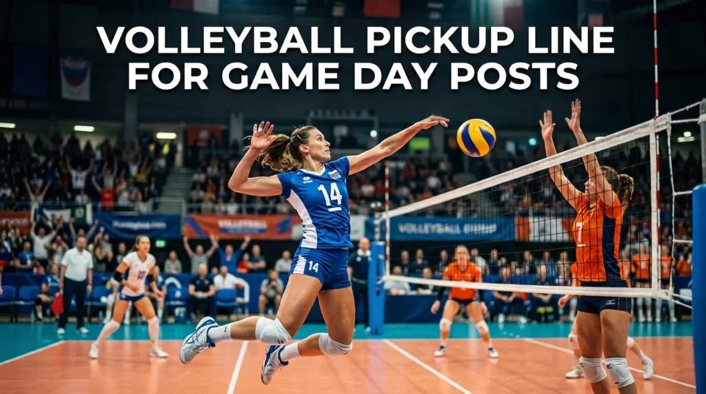 Volleyball Pickup Line For Game Day Posts