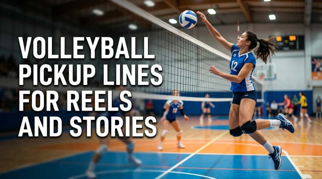 Volleyball Pickup Line For Reels And Stories