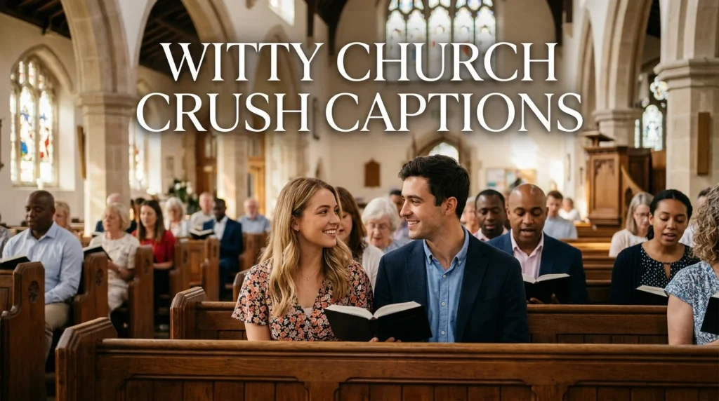 Witty Church Crush Captions