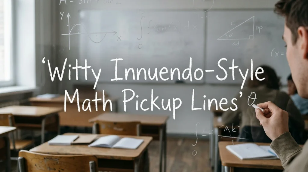 Witty Innuendo-Style Math Pickup Lines