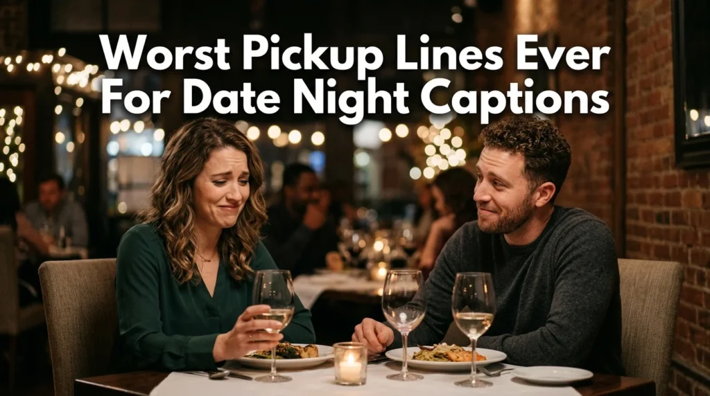 Worst Pickup Lines Ever For Date Night Captions