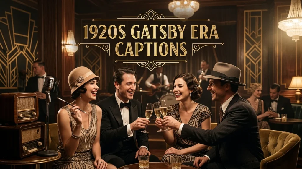 1920S Gatsby Era Captions
