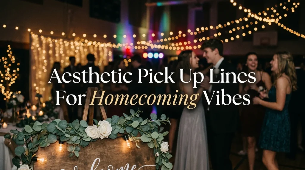 Aesthetic Pick Up Lines For Homecoming Vibes