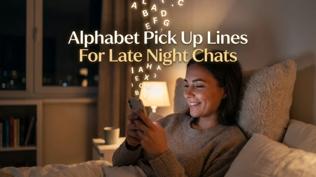 Alphabet Pick Up Lines For Late Night Chats