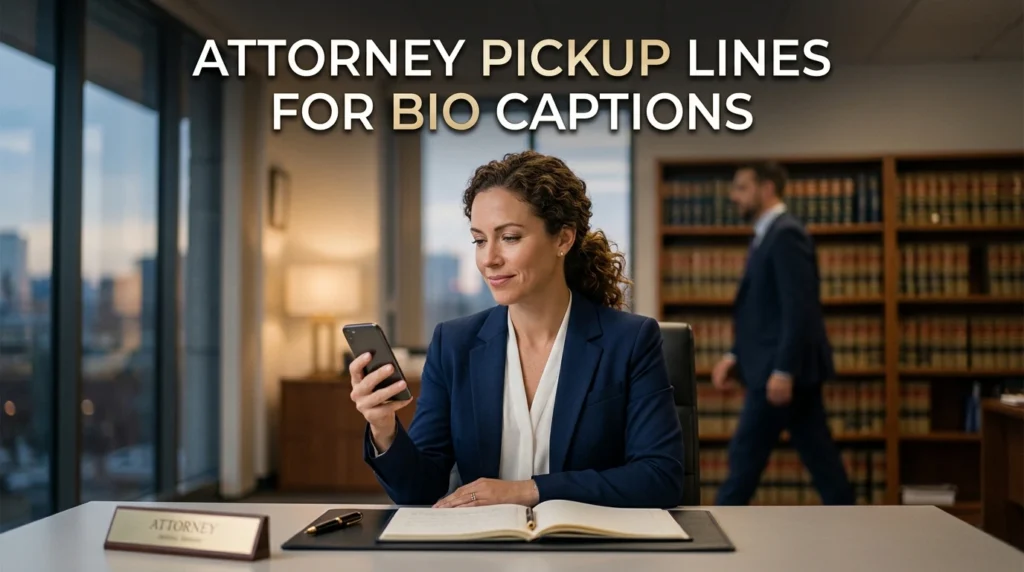 Attorney Pickup Lines For Bio Captions