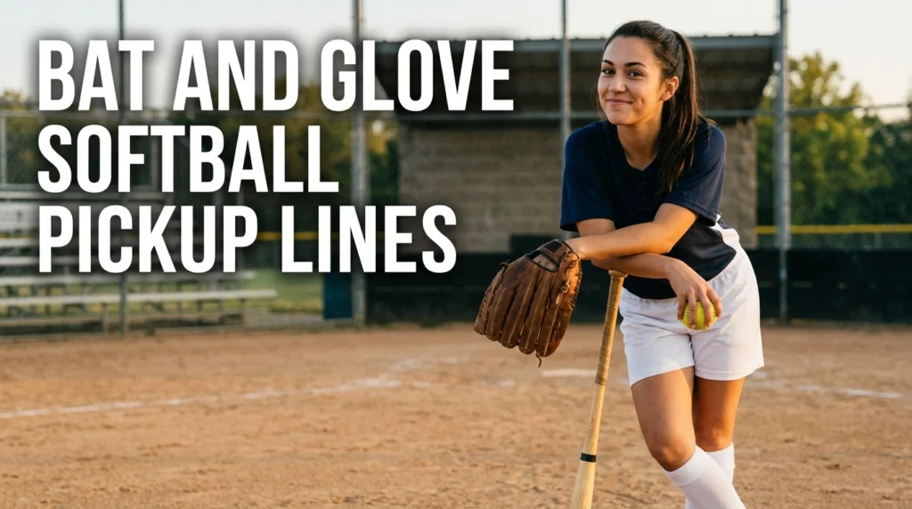 Bat And Glove Softball Pickup Lines