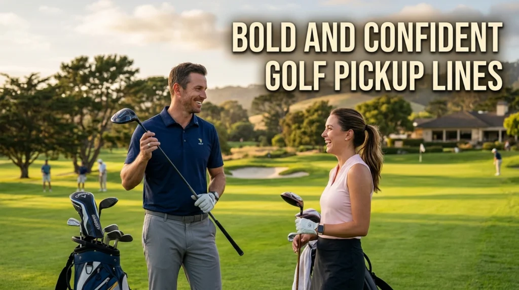 Bold And Confident Golf Pickup Lines