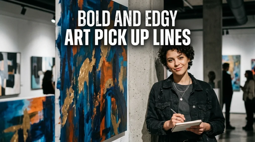 Bold And Edgy Art Pick Up Lines