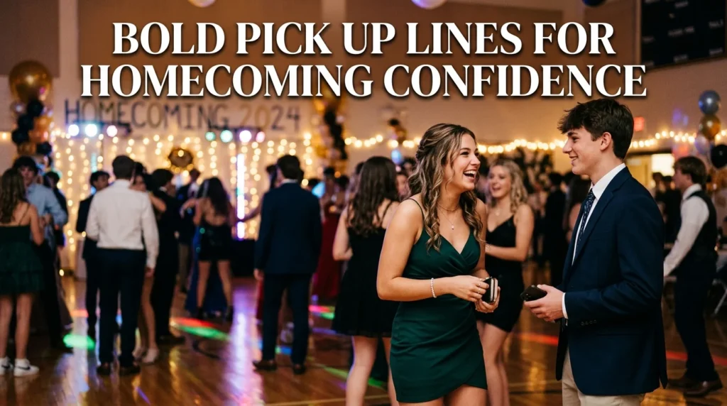 Bold Pick Up Lines For Homecoming Confidence