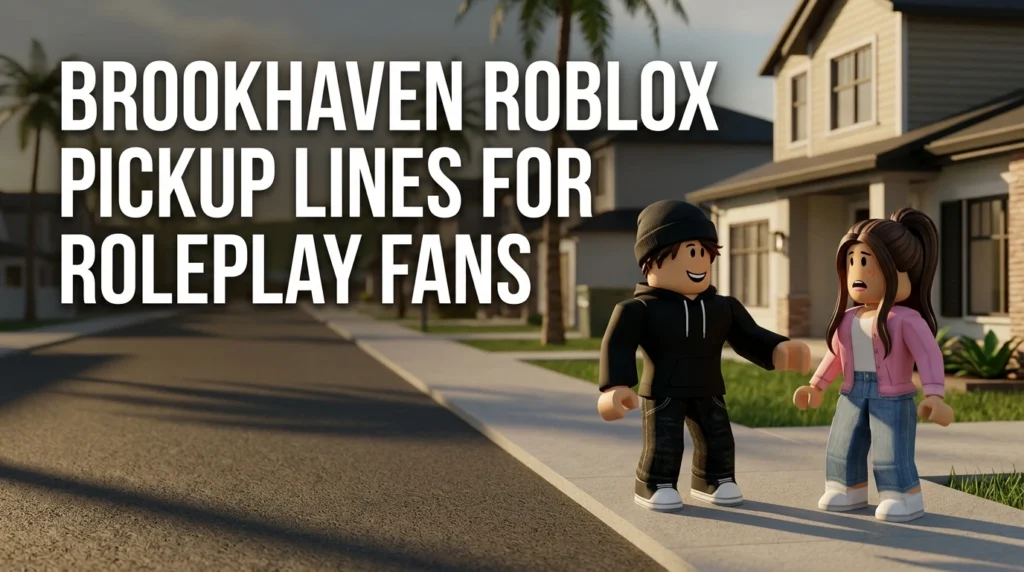 Brookhaven Roblox Pickup Lines For Roleplay Fans