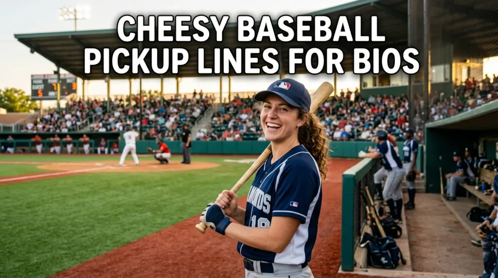 Cheesy Baseball Pickup Lines For Bios