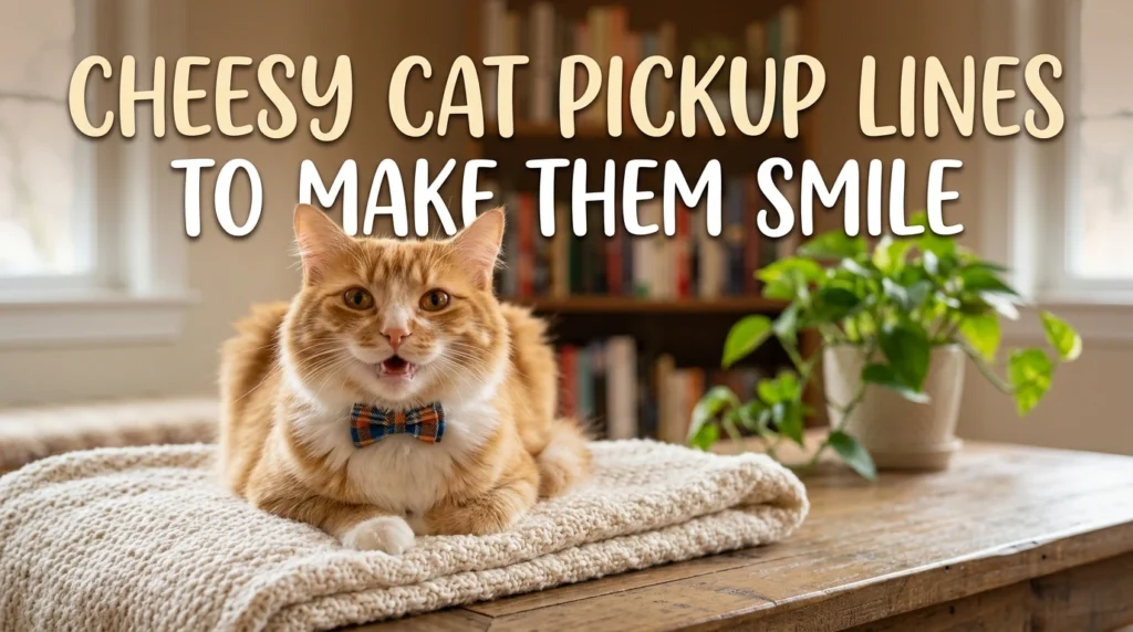 Cheesy Cat Pickup Lines To Make Them Smile