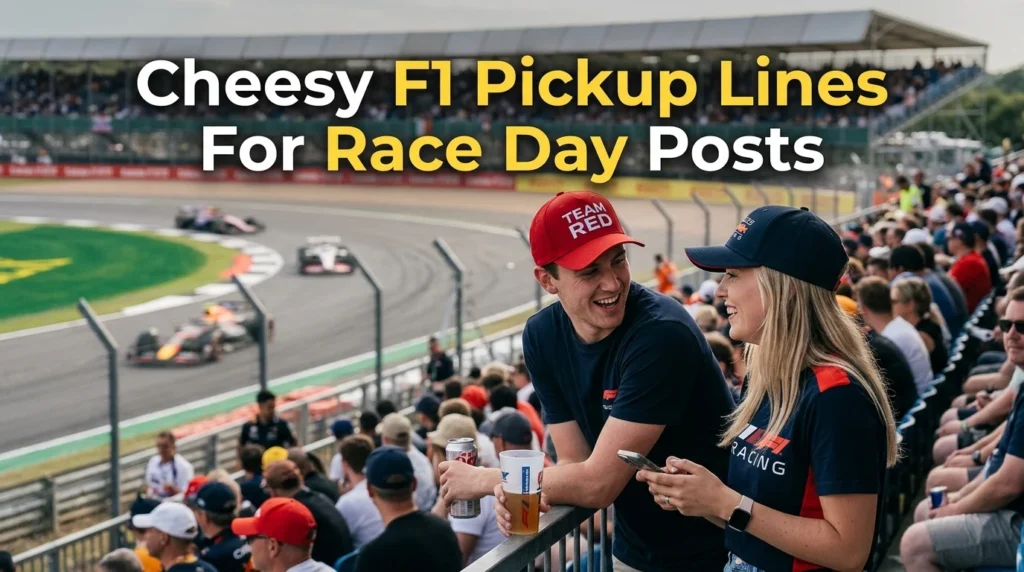Cheesy F1 Pickup Lines For Race Day Posts