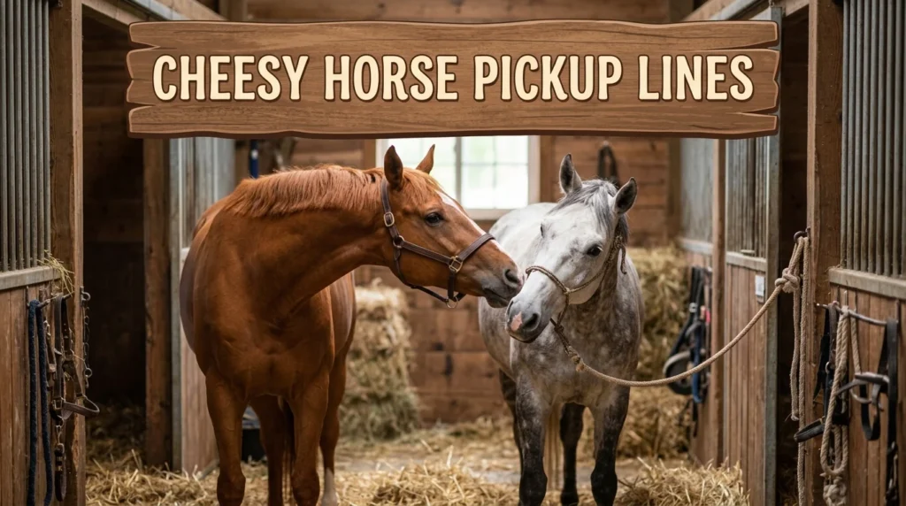 Cheesy Horse Pickup Lines