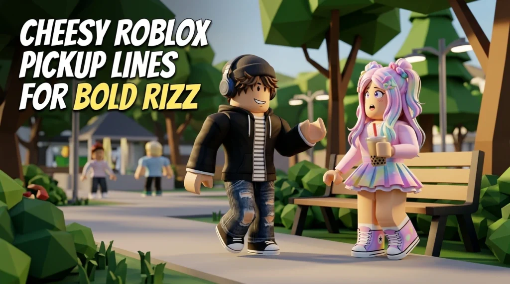 Cheesy Roblox Pickup Lines For Bold Rizz