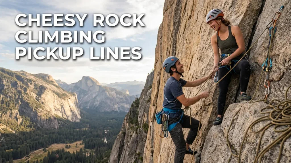 Cheesy Rock Climbing Pickup Lines