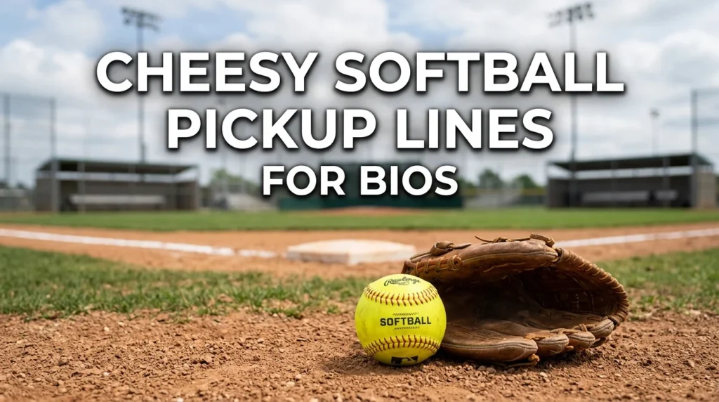 Cheesy Softball Pickup Lines For Bios