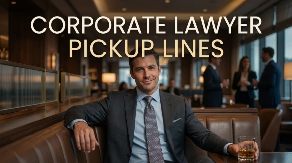 Corporate Lawyer Pickup Lines