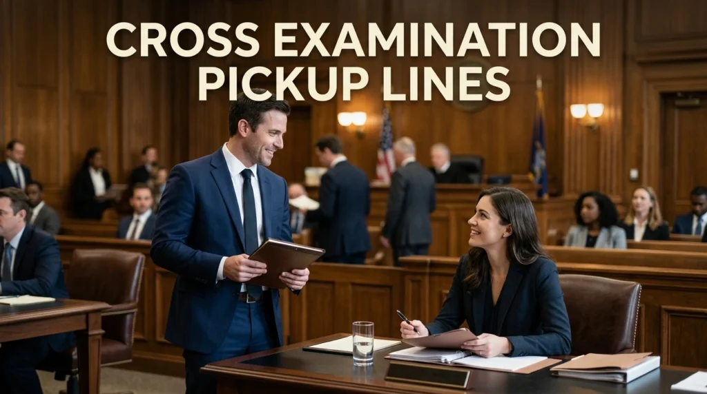 Cross Examination Pickup Lines