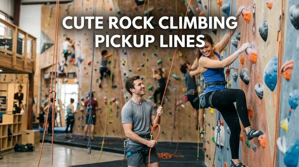 Cute Rock Climbing Pickup Lines