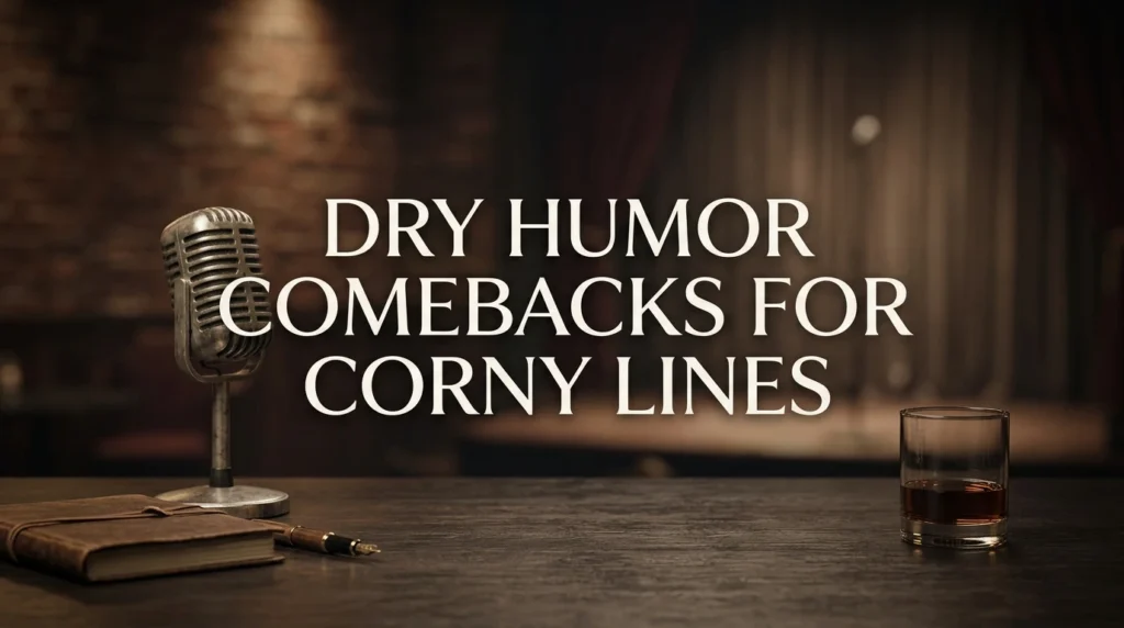 Dry Humor Comebacks For Corny Lines