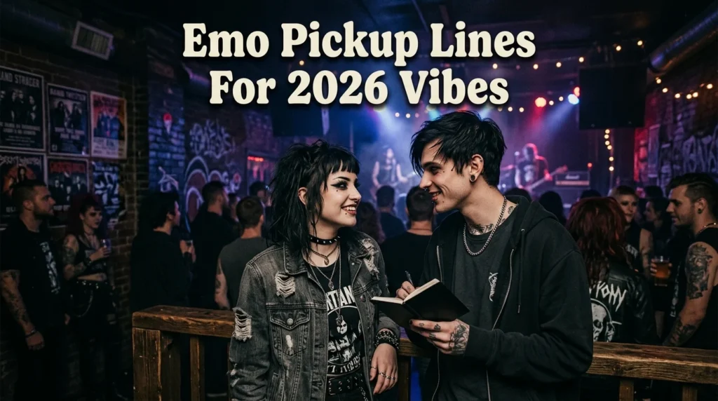 Emo Pickup Lines For 2026 Vibes