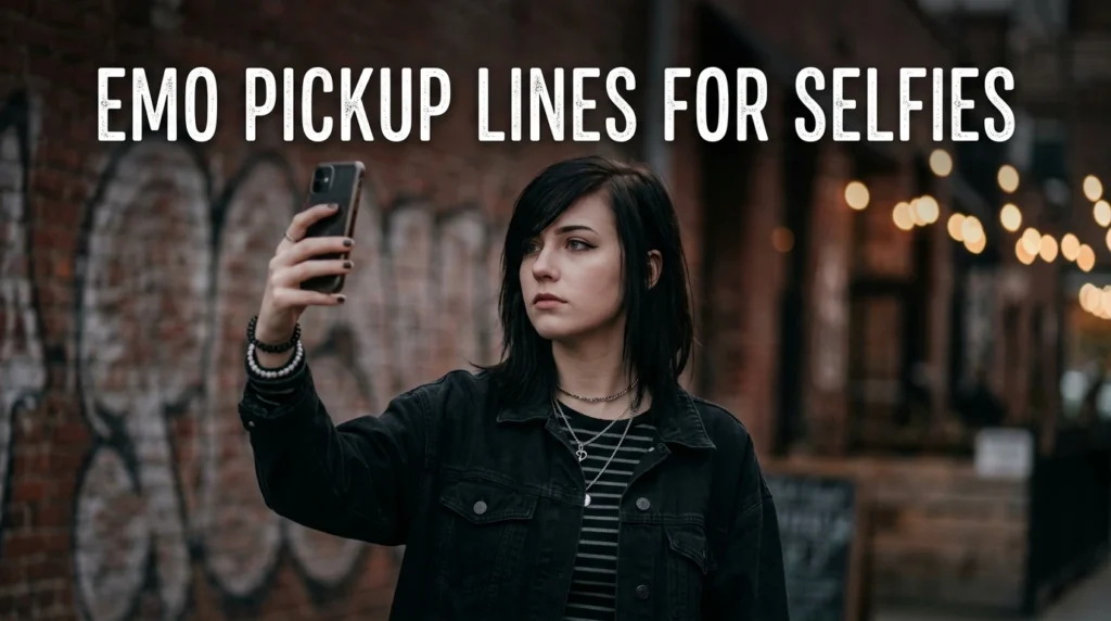 Emo Pickup Lines For Selfies