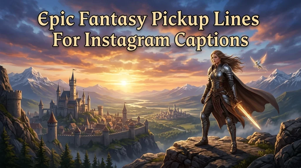 Epic Fantasy Pickup Lines For Instagram Captions